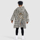 Renenutet Kid Wearable Blanket Hoodie with Bread Ring and Eye of Horus in Egyptian Nourishment