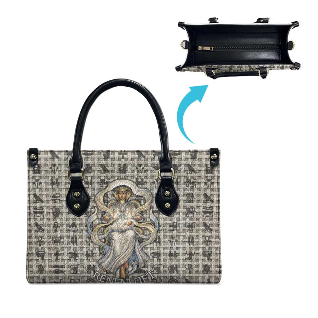 Renenutet Leather Bag with Bread Ring and Eye of Horus in Egyptian Nourishment