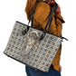Renenutet Leather Tote Bag with Bread Ring and Eye of Horus in Egyptian Nourishment