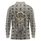 Renenutet Long Sleeve Polo Shirt with Bread Ring and Eye of Horus in Egyptian Nourishment