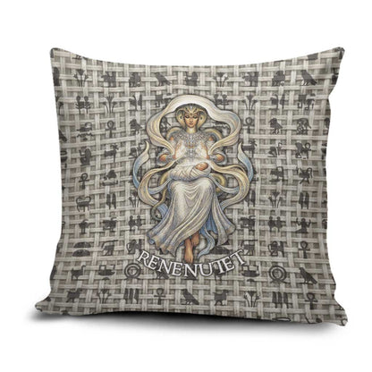 Renenutet Pillow Cover with Bread Ring and Eye of Horus in Egyptian Nourishment