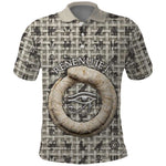 Renenutet Polo Shirt with Bread Ring and Eye of Horus in Egyptian Nourishment