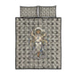 Renenutet Quilt Bed Set with Bread Ring and Eye of Horus in Egyptian Nourishment