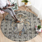 Renenutet Round Carpet with Bread Ring and Eye of Horus in Egyptian Nourishment