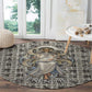 Renenutet Round Carpet with Bread Ring and Eye of Horus in Egyptian Nourishment