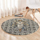 Renenutet Round Carpet with Bread Ring and Eye of Horus in Egyptian Nourishment