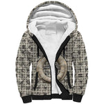 Renenutet Sherpa Hoodie with Bread Ring and Eye of Horus in Egyptian Nourishment