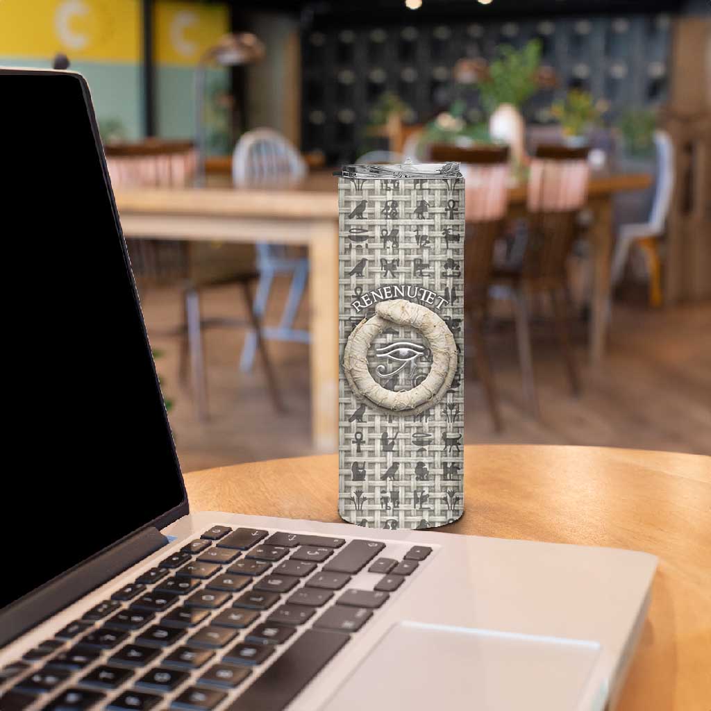 Renenutet Skinny Tumbler with Bread Ring and Eye of Horus in Egyptian Nourishment
