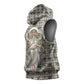 Renenutet Sleeveless Hoodie with Bread Ring and Eye of Horus in Egyptian Nourishment