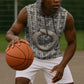 Renenutet Sleeveless Hoodie with Bread Ring and Eye of Horus in Egyptian Nourishment