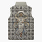 Renenutet Sleeveless Puffer Jacket with Bread Ring and Eye of Horus in Egyptian Nourishment