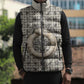 Renenutet Sleeveless Puffer Jacket with Bread Ring and Eye of Horus in Egyptian Nourishment