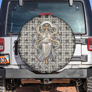 Renenutet Spare Tire Cover with Bread Ring and Eye of Horus in Egyptian Nourishment