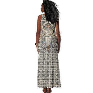 Renenutet Tank Maxi Dress with Bread Ring and Eye of Horus in Egyptian Nourishment