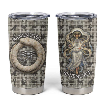 Renenutet Tumbler Cup with Bread Ring and Eye of Horus in Egyptian Nourishment