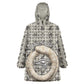 Renenutet Wearable Blanket Hoodie with Bread Ring and Eye of Horus in Egyptian Nourishment
