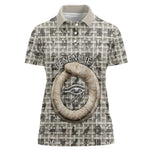 Renenutet Women Polo Shirt with Bread Ring and Eye of Horus in Egyptian Nourishment