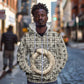 Renenutet Zip Hoodie with Bread Ring and Eye of Horus in Egyptian Nourishment