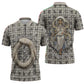 Renenutet Zipper Polo Shirt with Bread Ring and Eye of Horus in Egyptian Nourishment