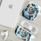 Satis Water Torrent AirPods Case with Egyptian Flood Symbolism in Oceanic Blue Tones