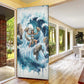 Satis Water Torrent Door Cover with Egyptian Flood Symbolism in Oceanic Blue Tones
