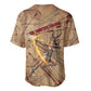 Satis Baseball Jersey with Fiery Bow and Arrow in Ancient Egyptian Warrior