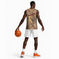 Satis Basketball Jersey with Fiery Bow and Arrow in Ancient Egyptian Warrior
