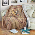 Satis Blanket with Fiery Bow and Arrow in Ancient Egyptian Warrior