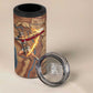 Satis 4 in 1 Can Cooler Tumbler with Fiery Bow and Arrow in Ancient Egyptian Warrior