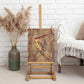 Satis Canvas Wall Art with Fiery Bow and Arrow in Ancient Egyptian Warrior