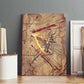 Satis Canvas Wall Art with Fiery Bow and Arrow in Ancient Egyptian Warrior