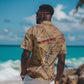 Satis Hawaiian Shirt with Fiery Bow and Arrow in Ancient Egyptian Warrior