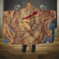 Satis Hooded Blanket with Fiery Bow and Arrow in Ancient Egyptian Warrior
