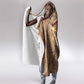 Satis Hooded Blanket with Fiery Bow and Arrow in Ancient Egyptian Warrior