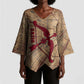 Satis Kimono Sleeve Blouse with Fiery Bow and Arrow in Ancient Egyptian Warrior