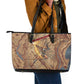 Satis Leather Tote Bag with Fiery Bow and Arrow in Ancient Egyptian Warrior