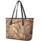 Satis Leather Tote Bag with Fiery Bow and Arrow in Ancient Egyptian Warrior