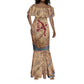 Satis Mermaid Dress with Fiery Bow and Arrow in Ancient Egyptian Warrior