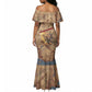 Satis Mermaid Dress with Fiery Bow and Arrow in Ancient Egyptian Warrior
