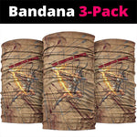 Satis Neck Gaiter with Fiery Bow and Arrow in Ancient Egyptian Warrior