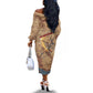 Satis Off The Shoulder Long Sleeve Dress with Fiery Bow and Arrow in Ancient Egyptian Warrior