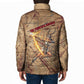 Satis Padded Jacket with Fiery Bow and Arrow in Ancient Egyptian Warrior