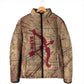 Satis Padded Jacket with Fiery Bow and Arrow in Ancient Egyptian Warrior