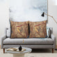 Satis Pillow Cover with Fiery Bow and Arrow in Ancient Egyptian Warrior