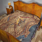 Satis Quilt with Fiery Bow and Arrow in Ancient Egyptian Warrior