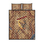 Satis Quilt Bed Set with Fiery Bow and Arrow in Ancient Egyptian Warrior