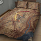 Satis Quilt Bed Set with Fiery Bow and Arrow in Ancient Egyptian Warrior