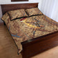 Satis Quilt Bed Set with Fiery Bow and Arrow in Ancient Egyptian Warrior