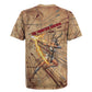 Satis Rugby Jersey with Fiery Bow and Arrow in Ancient Egyptian Warrior
