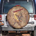 Satis Spare Tire Cover with Fiery Bow and Arrow in Ancient Egyptian Warrior